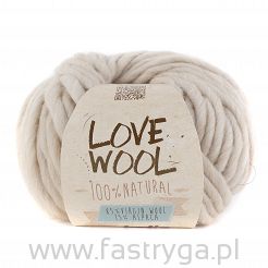 Włóczka Love Wool kolor 101 jasny beż