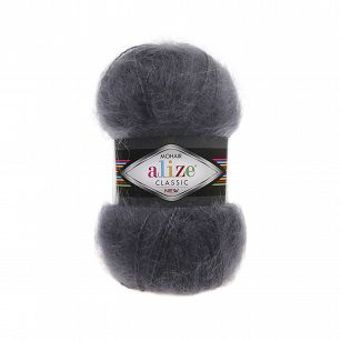 Alize Mohair Classic New 53 stalowy