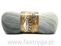 Włóczka Angora Gold Batik kolor 1900 odcienie popielu - 2