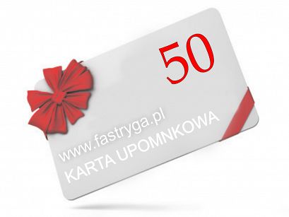 Karta upominkowa o wartości 50 zł.