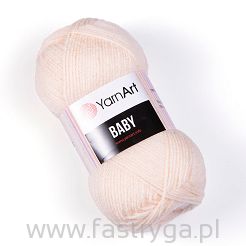Włóczka akrylowa YarnArt Baby 854 jasny beż/łosoś