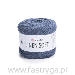 Włóczka Yarnart Linen Soft 7316 ciemny jeans