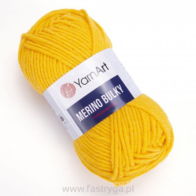 Włóczka YarnArt Merino Bulky 586 - żółty słoneczny