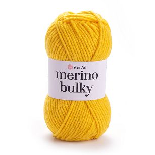 Włóczka YarnArt Merino Bulky 586 - żółty słoneczny