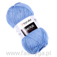 Włóczka YarnArt Jeans Plus  15 niebieski