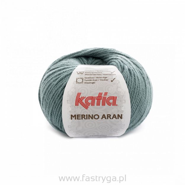 Merino Aran  65 pastelowy turkus