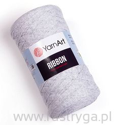 Włóczka tasiemkowa Ribbon kolor 756 popiel