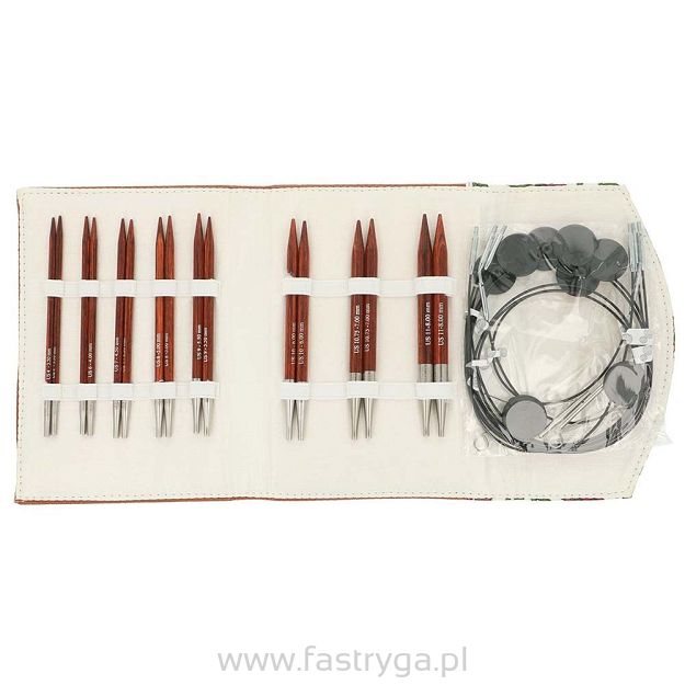 Zestaw KnitPro Cocoa z 13-centymetrowymi wymiennymi końcówkami i akcesoriami  33001