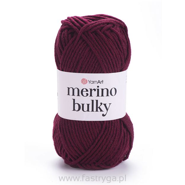 Włóczka YarnArt Merino Bulky  577 - bordo