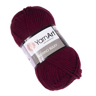 Włóczka YarnArt Merino Bulky  577 - bordo