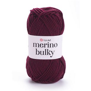 Włóczka YarnArt Merino Bulky  577 - bordo