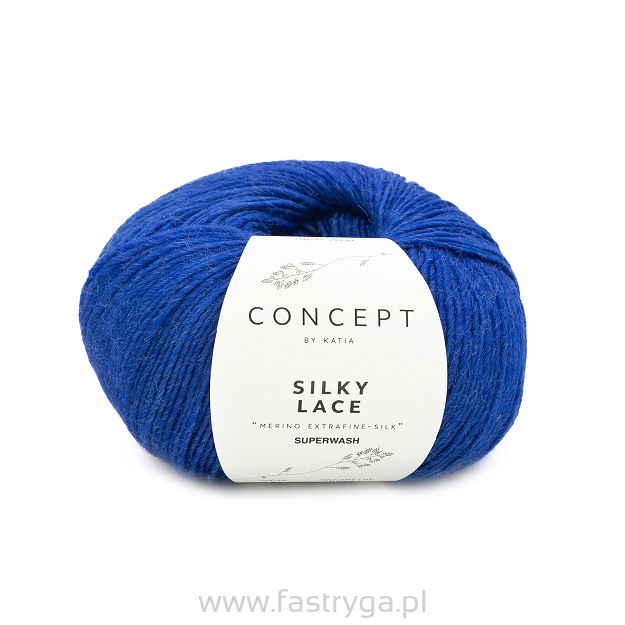 Włóczka Silky Lace kolor 191 chabrowy