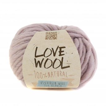 Włóczka Love Wool kolor 109 pódrowy róż