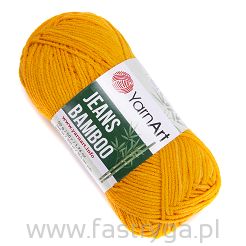 Pomarańczowa włóczka Jeans Bamboo 106 Yarn Art