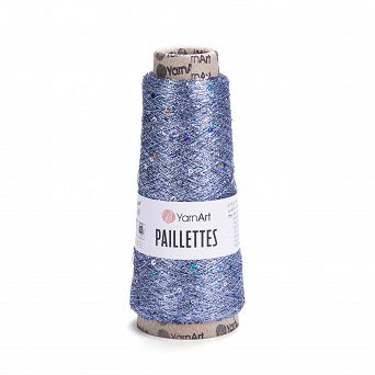 Włóczka z cekinami Paillettes 8003 niebieski