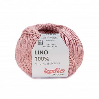 Włóczka Lino 100% kolor 33 róż pastelowy