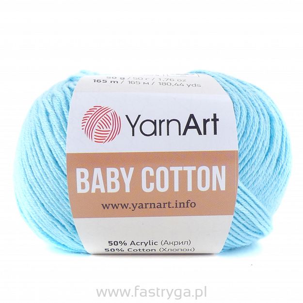 Włóczka Baby Cotton 446 jasny turkus