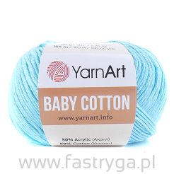 Włóczka Baby Cotton 446 jasny turkus