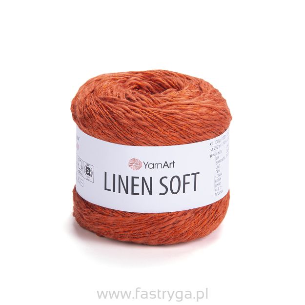 Włóczka Yarnart Linen Soft 7310 cegła