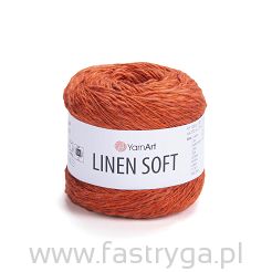 Włóczka Yarnart Linen Soft 7310 cegła