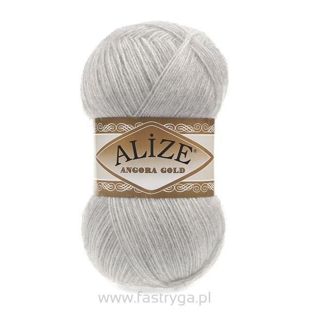 Włóczka Angora Gold kolor 208 świetlisty jasny popiel