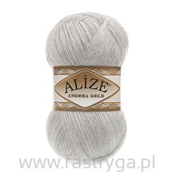 Włóczka Angora Gold kolor 208 świetlisty jasny popiel