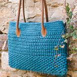 Włóczka tasiemkowa Ribbon kolor 784 granat - 3