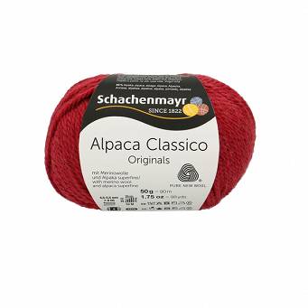 Włóczka merynos i alpaka - jasnoczerwona Alpaca Classico  35
