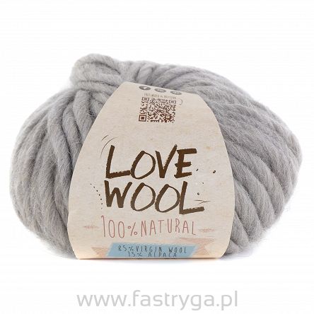 Włóczka Love Wool kolor 102 popiel