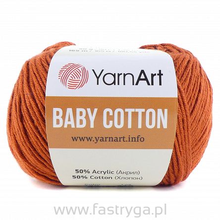 Włóczka Baby Cotton 429 rudy