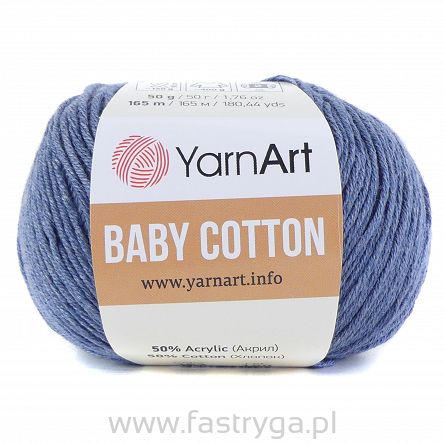 Włóczka Baby Cotton 453 niebieski denim