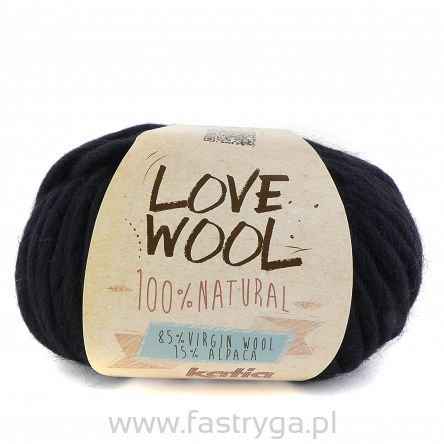 Włóczka Love Wool kolor 108 czarny